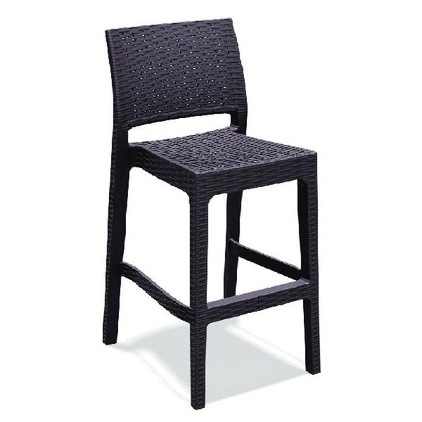 Compamia Compamia ISP866-BR Jamaica Resin Wickerlook Barstool Brown -  set of 2 ISP866-BR